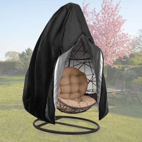 Housse Chaise Suspendue - Polyester 420D Enduit PVC - Imperméable UV Résistant - Pour Balancelle Patio Extérieur - 1 Pièce (1/5)