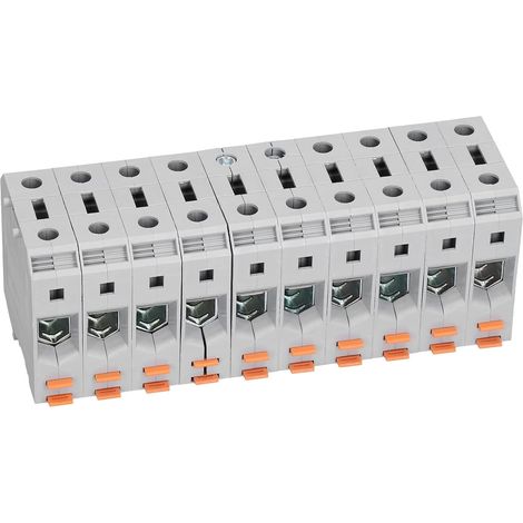 50mm 150A Rail Terminal Block, Pack of 10 UK50N (1/5)