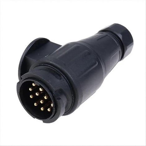 12-V-13-poliger wasserdichter Anhängerstecker, 13-poliger elektrischer Kunststoffstecker, Verdrahtungsadapter, Anhängerwerkzeug (1/5)