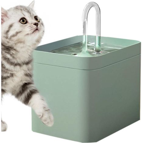 Fontaine à eau pour chat - 1,5 l - Fontaine à eau silencieuse pour chat - Fontaine à eau rechargeable et sre - Pour chats, petits chiens et oiseaux