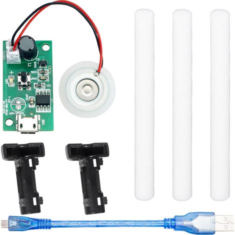 Module Humidificateur Micro USB,20mm 5V Circuit Board Module d'atomisation Atomiseur Ultrasonique Mist Maker Driver,avec support de câble Micro USB 10mm coton-tige (1/5)
