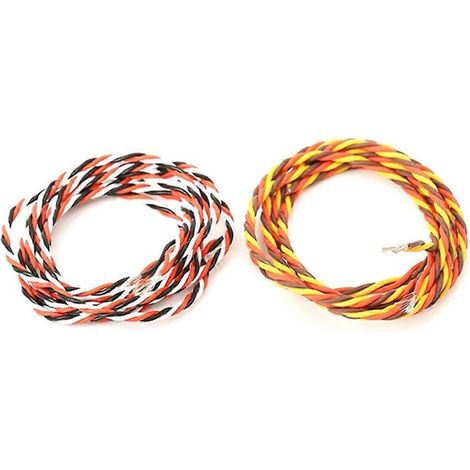 câbles d'extension servo torsadés de 5 m (16 pieds) et 20 AWG à 30/60 conducteurs -- (1/5)