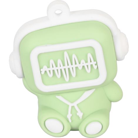Clé USB U Disk, forme mignonne, USB 2.0, Plug and Play, portable, avec chaînette, pour ordinateur portable/PC, vert clair, 64 Go (1/5)