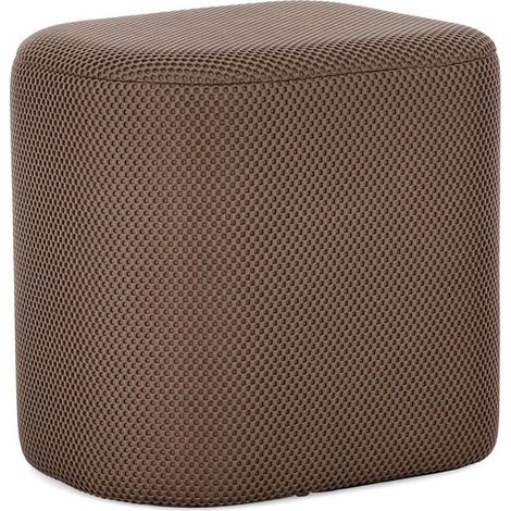 Pouf "Darya" struttura in MDF rivestimento in poliestere per interno -Verde Scuro (1/4)