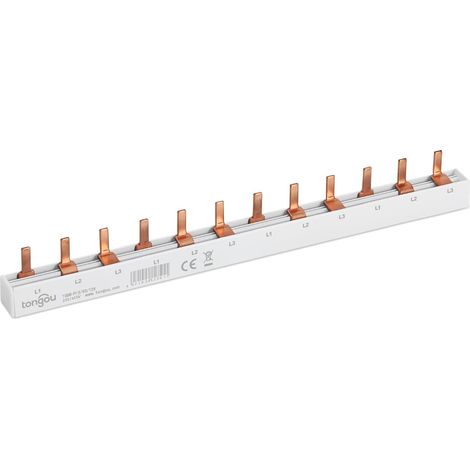 3P 12 Voie Peigne Electrique 63A Peigne de Raccordement Universel 230V/415V, Applicable Disjoncteur et Tableau Electrique (1/5)