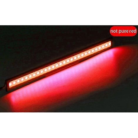 (Rouge non pur) 2 barres lumineuses LED de 17 cm pour voiture, phares, feux arrière et feux de jour automatiques (DRL) 12 V, couleur blanche. (1/5)