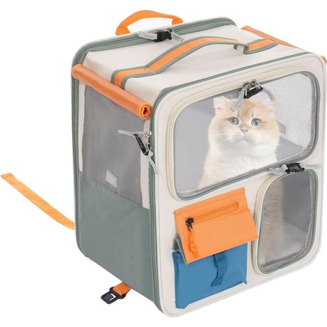Borsa trasportino per animali con ruote, zaino trasportino per gatti con ruote, borsa trasportino per cani con tracolla regolabile