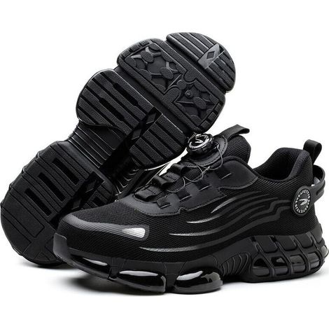 Chaussures de sécurité S3 légères et respirantes – Pointure 43, embout acier, semelle antidérapante avec coussin d’air (1/5)