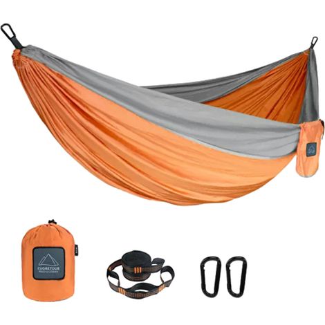 Hamac d'extérieur, pare-soleil en nylon, tissu anti-basculement, installation rapide, balançoire de camping, charge maximale 300 kg (1/5)