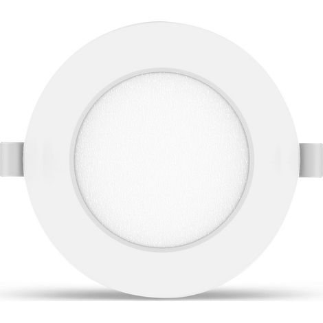 Faretto Led da incasso 4W Rotondo Cornice bianca Apertura 100 gradi Bianco neutro 4000K Aigostar