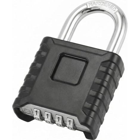 Cadenas Code 4 Chiffres, Cadenas Exterieur Robuste avec Manille en Acier de 8 mm d'Épaisseur, pour Abris, Portails, Clôtures, Garage (1/5)