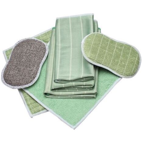 Lot de 6 Chiffons Bambou Microfibres - Nettoyer et lustrer Toutes Les Surfaces Lisses et fragiles - Vitre, carrosserie, vitrocéramique, Lunettes, écran (1/4)
