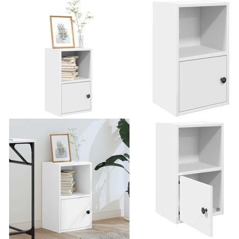 vidaXL Bibliothèque blanc 31x24x52 cm bois d'ingénierie (1/5)