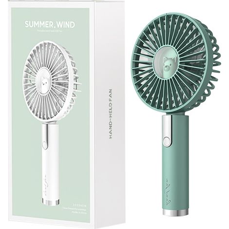 Ventilateur Portable - Batterie 4500 mAh - Ventilateur Personnel Rechargeable - Pour Voyage Bureau Extérieur - 1 Pièce (1/5)