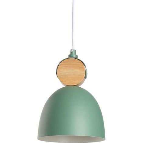 E27 Moderne Metal Suspensions Luminaire Sphérique Plafonnier Lustre Industriel en Métal Plafonnier Lustre Plafonnier Lampe LED (Vert) (1/5)