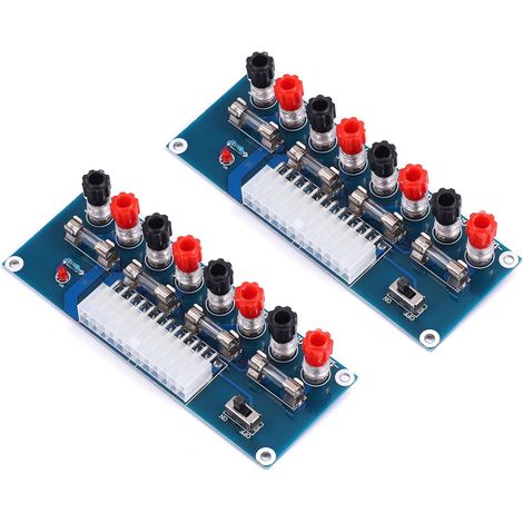 Lot de 2 cartes d'alimentation de bureau XH-M229 à 24 broches, adaptateur de connexion pour alimentation ATX d'ordinateur de bureau (3,3 V, 5 V, 12 V). (1/5)