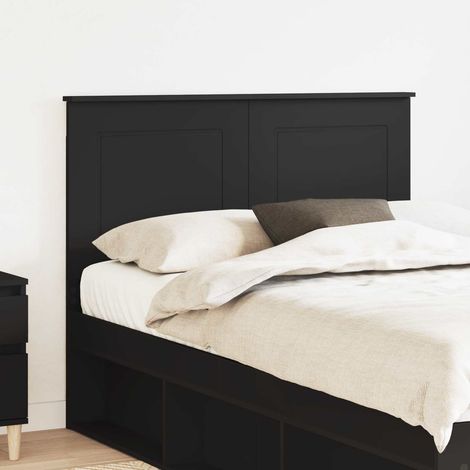 vidaXL Cabecero Roble Negro 100 cm Madera de ingeniería (1/5)