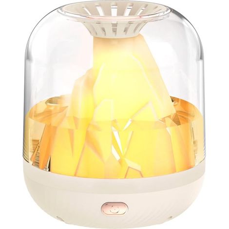 Humidificateur, humidificateur volcan intelligent, humidificateur de chambre avec veilleuse, réservoir d'eau visible, faible bruit (1/4)