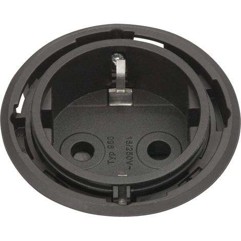 EVOline 159280002500 One Presa Nero DM 59 mm