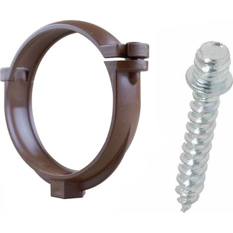 Ensemble de 1 collier tube de descente Ø80 Cuivre + 1 Vis 7x40mm - Arcanaute