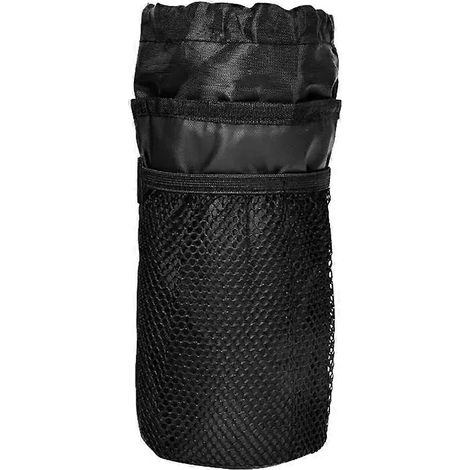 Sacoche de guidon de vélo, porte-bouteille isotherme avec poche en filet et sac de rangement étanche pour tasse à café, idéal pour VTT. (1/5)