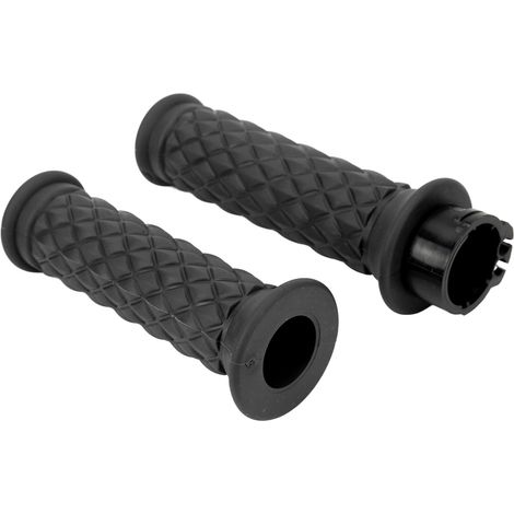 Universelle 25-mm-Motorradlenkergriffe, links und rechts, Ersatzgasgriff für CBR600RR und CBR1000RR, schwarzes Paar (1/5)