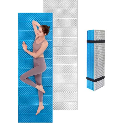 Tapis isolant pliable en mousse pour extérieur, camping, tapis isolant, ultra léger, 180 x 60 cm, pour tente, plage, voyage, randonnée, alpinisme (1/5)
