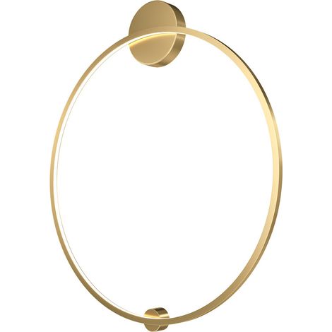 Applique Da Parete Moderno Halo Alluminio Ottone Luce Led47W (1/4)