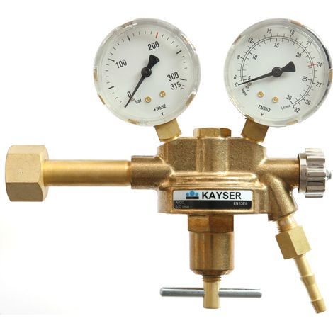 ELMAG Druckregler Argon/Co2, mit 2 Manometer, Ø 63mm,, 1 Stk. Packung - SB (1/2)