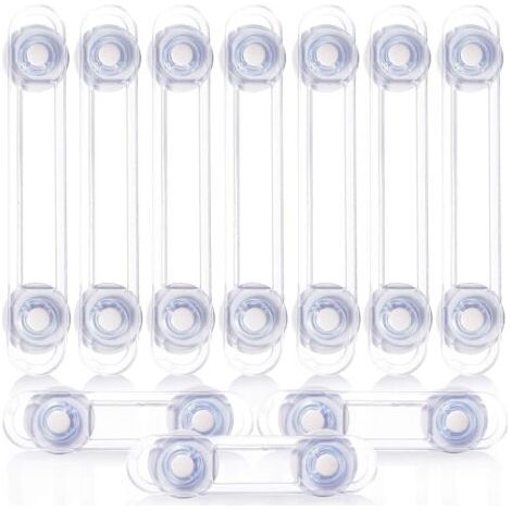 Bloc placard Bebe - Sécurité Enfant - Bloque Porte Placard Fenêtre - Protection Sécurite Domestique (7+3 Pièces) (1/5)