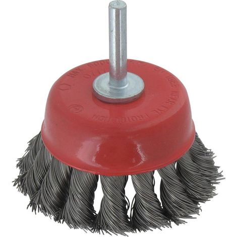 Brosse coupe sur tige - SCID - Mèches acier torsadées - Diamètre 70 mm (1/2)