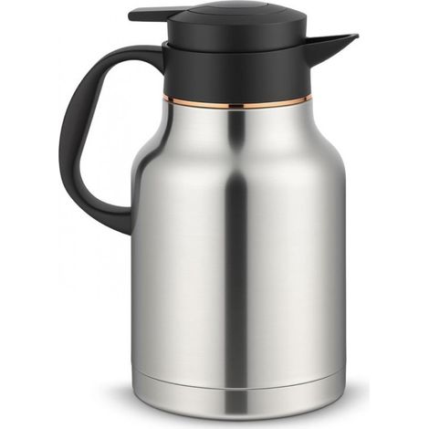 Wasserkocher – Isolierflaschen – Isolierbecher – 1,8-Liter-Isolierflasche – Kaffeemaschine – Für Kaffee, Tee, Suppe – Silber (1/5)