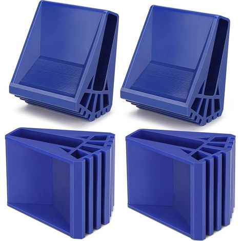 Pieds D'échelle 4 Pièce Non Glissante Pieds de Sécurité de L'échelle Protections de Pieds D'échelle en Caoutchouc pour Échelles Télescopiques(Bleu) (1/5)