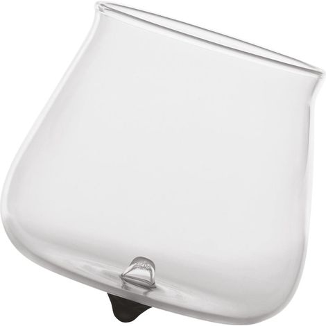 Pirolo Set 6 Bicchieri Tumbler Junior in Vetro Borosilicato Nero - Design a Rotazione con Base Obliqua per un Tocco di Raffinatezza e Stile