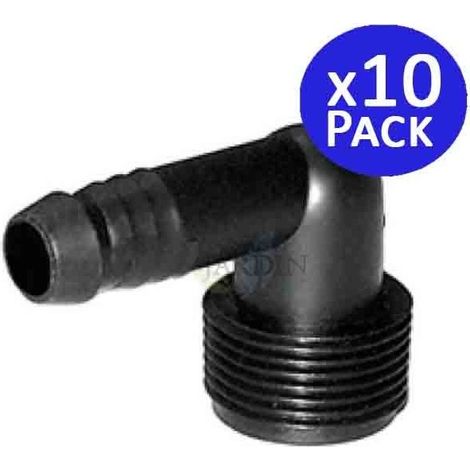 Set di 10 Gomito 16 mm x 3/'' Maschio. Utilizzato sul tubo flessibile Rain Bird SPX Flex