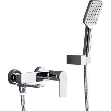 ZOLGINAH Robinet de Baignoire Mural Mitigeur de Baignoire avec Douchette 3 Modi Robinet Mitigeur pour Salle de Bains en Laiton (1/2)