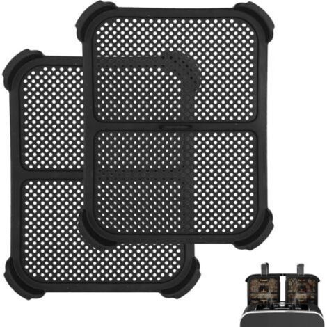 2 Pièces Grille Anti Projection Air Fryer pour Ninja, Silicone Accessoires Air Fryer, Anti Eclaboussure Air Fryer, pour Ninja Af451eu Af400eu Dz401 (1/5)