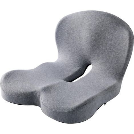 Coussins d'assise intégrés en mousse à mémoire de forme en L, faciles à nettoyer, pour la maison ou le bureau. (1/5)
