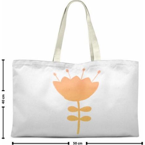 Sac shopping coton réutilisable Bonamaison - tote bag 50 x 40 cm, anses 30 cm (1/2)