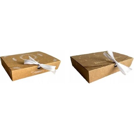 KraftBox Elegance 22x17x5 cm Caja práctica y elegante para