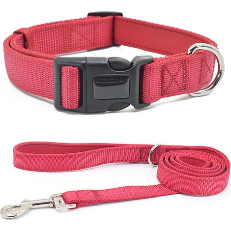 Collier pour chien, collier basique avancé pour chiens de petite, moyenne et grande taille, ruban ajustable en tissu, (1/5)