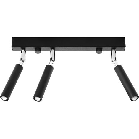 Regleta Koin negro, 3 luces (1/4)