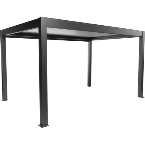 Pergola Gr. 4,5 x 3 dunkelgrau/silber-metallic