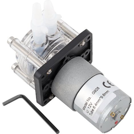 Pompe péristaltique haute capacité, aspiration puissante, moteur 12V DC (1/5)
