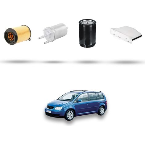 Kit tagliando 4 filtri compatibile con Vw Touran (1T) 2.0 FSI 80kw Dal 2006 al 2009 (1/5)