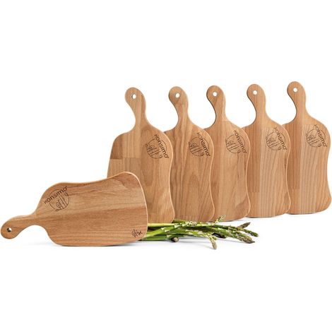 KONSIMO LIVO Frühstücksbrettchen-Set (6tlg.), Buche geölt (1/5)