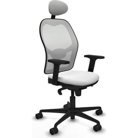 Piqueras y Crespo Jorquera Chaise de bureau blanche ergonomique (1/3)