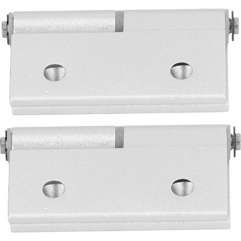 Lot de 2 charnières de porte pliantes à bascule, charnières de meubles en aluminium épais haute dureté avec douille en résine (1/5)