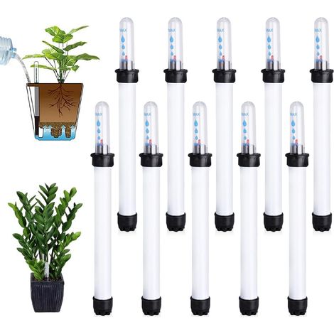 Praktischer Wasserstandsanzeiger, 10er-Packung Hydroponik-Wasserstandsanzeiger, Wasserstandsmesser für Pflanzen, Wasserstandsanzeiger für Zimmerpflanzen in Pflanzgefäßen und Töpfen (22,8 cm) (1/5)