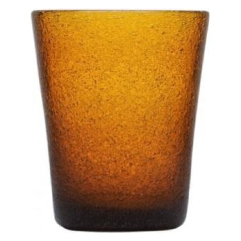 Zani Serafino Memento Tumbler Bicchiere Acqua Amber 30cl Vetro Soffiato